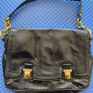 Black Coach 17925 Pushlock Flap Purse